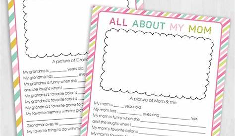 printable mother's day questionnaire