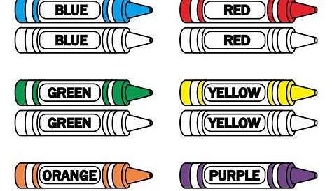 preschool color recognition worksheets