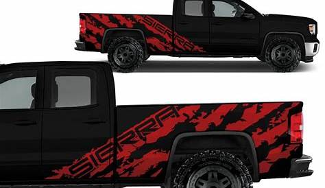 Custom GMC Sierra Side Wrap – RacerX Customs | Auto Graphics, Truck