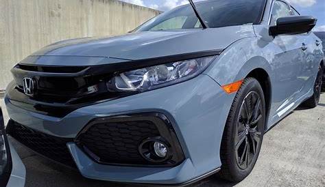 2017 Civic EX Hatchback In New Sonic Gray Pearl - First Dealership