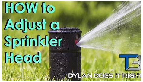DIY — How to Adjust a Rain Bird 1800 Sprinkler Head | Transblue Does it