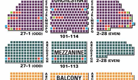 Belasco Theatre Seating Chart - Theatre In New York