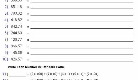 Reading And Writing Decimals Worksheets 5th Grade | Jackd Rpaskal