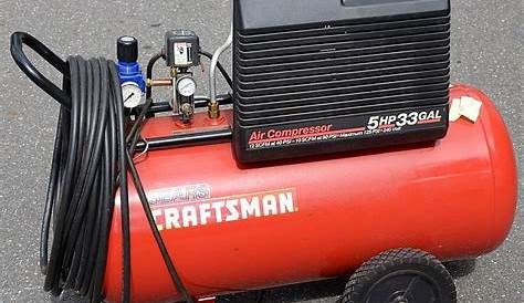 craftsman 33 gallon air compressor manual pdf