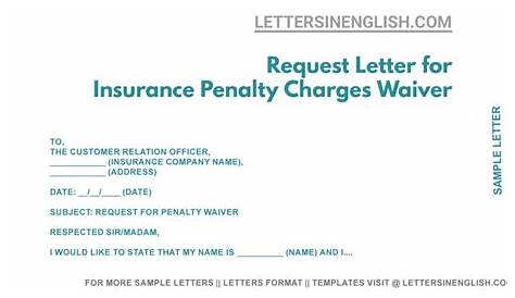 sample request letter to waive penalty