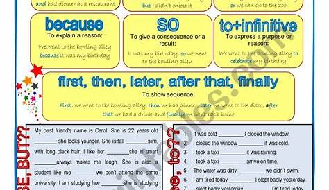 Linking Words - ESL worksheet by ana2005