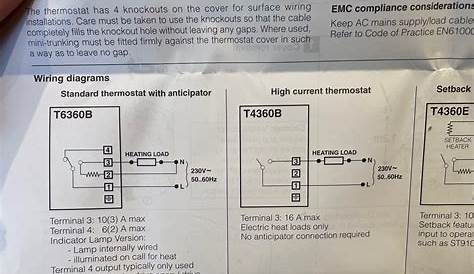 thermostat - Honeywell T6360 wiring from Hive - Home Improvement Stack