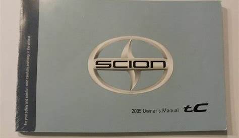 2005 Scion tC Owners Manual Book