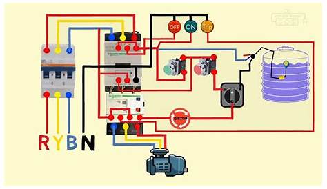 3 phase motor starter circuit diagram