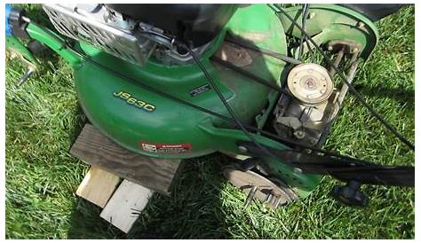 John Deere JS63C Lawn Mower -- Service Transmission/Self Propelled