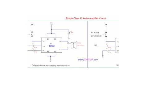 class d amp schematic