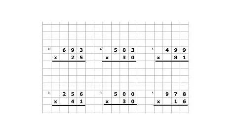 Printable Grid Multiplication Worksheet | Multiplication worksheets
