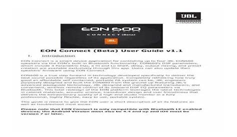 EON Connect (Beta) User Guide v1 · 2021. 2. 16. · EON Connect (Beta