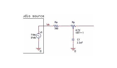 passive low pass filter circuit diagram