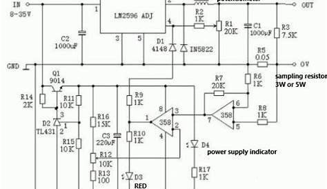 Voltage Regulator LM2596 Application Circuit Diagrams | Easybom