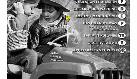 PEG-PEREGO JOHN DEERE GATOR USE AND CARE MANUAL Pdf Download | ManualsLib