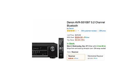 This Denon 5.2-ch 4K AV Receiver with Bluetooth can be the centerpiece