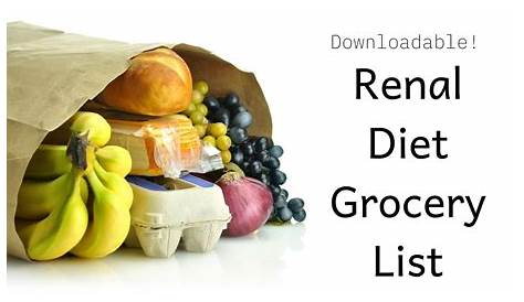 Downloadable Renal Diet Grocery List - The Kidney Dietitian