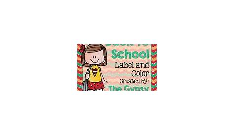 labeling worksheets for kindergarten