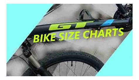 GT Bike Size Chart vs Height & Models By Year