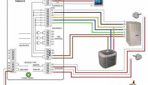 Carrier Hvac Thermostat Wiring Diagram | Hvac thermostat, Thermostat
