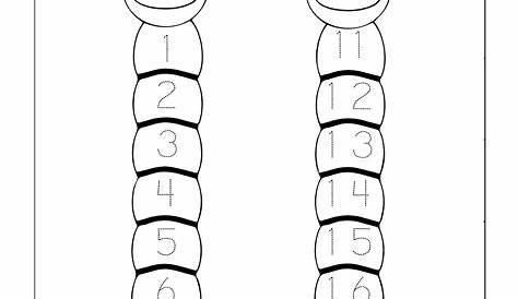 Count & Trace | Numbers kindergarten, Kindergarten math worksheets, Kindergarten worksheets