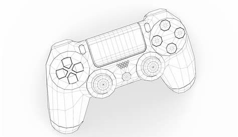 ArtStation - Sony PS4 Controller - Playstation DualShock 4 3D Model | Resources