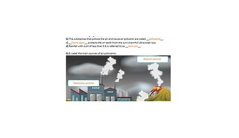 Air Pollution - Worksheet | Distance Learning | Teaching Resources