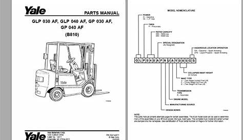 yale forklift parts manual