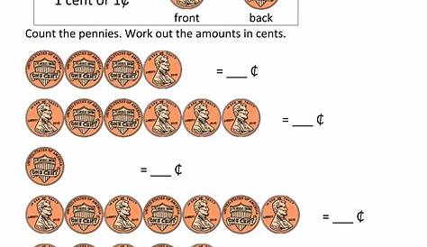 pennies and nickels worksheets