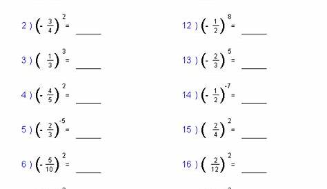Free Worksheets On Exponents For 5th Grade
