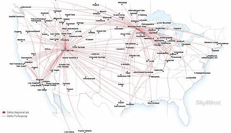 Skywest Airlines Route Map - Best Map Cities Skylines