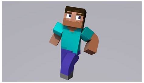 Minecraft Character - Steve 3D Model rigged C4D | CGTrader.com