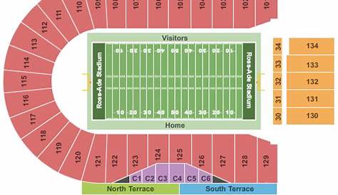 Seating Chart | Ross Ade Stadium | West Lafayette, Indiana