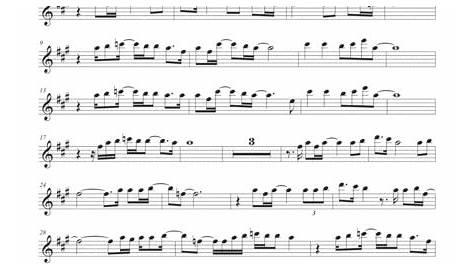 Beautiful Alto Sax Easy Key Of C Free Music Sheet - musicsheets.org