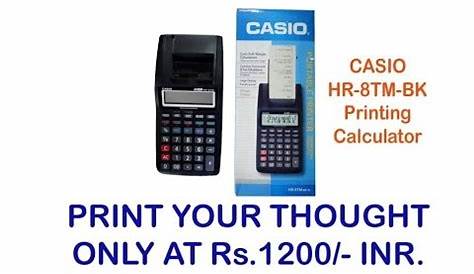 UNBOXING CASIO HR-8TM-BK PRINTING CALCULATOR AND REVIEW II PRINT YOUR
