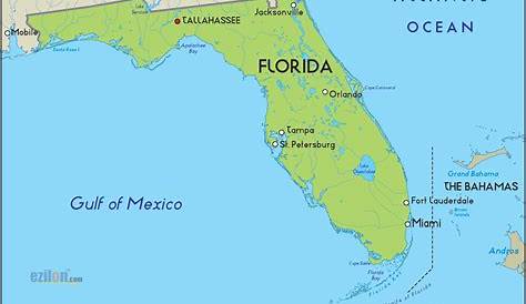Road Map of Florida and Florida Road Maps
