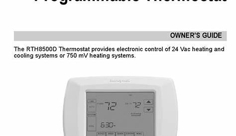user manual honeywell thermostat