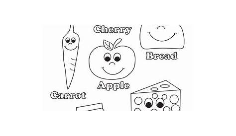 go foods worksheet for kindergarten