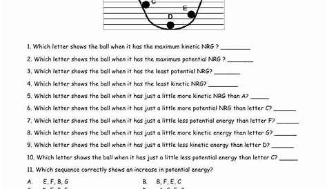 energy transformations worksheet answers
