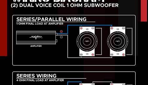 4 ohm wiring subwoofer diagrams