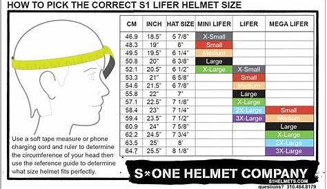 xenith youth helmet size chart