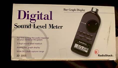 radioshack sound level meter manual