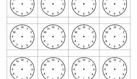 tell the time printable worksheets