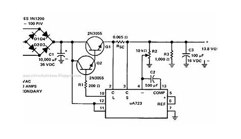 linear regulated power supply circuit diagram
