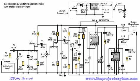 bass preamp circuit diagram