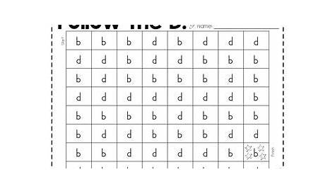 printable b and d confusion worksheet