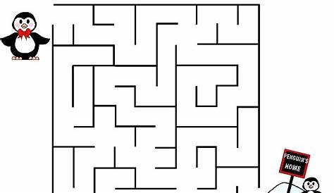 kindergarten maze printable