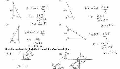 law of cosines worksheets