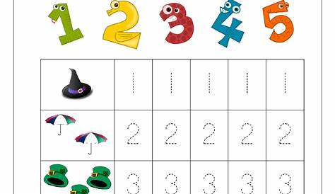 tracing numbers worksheets